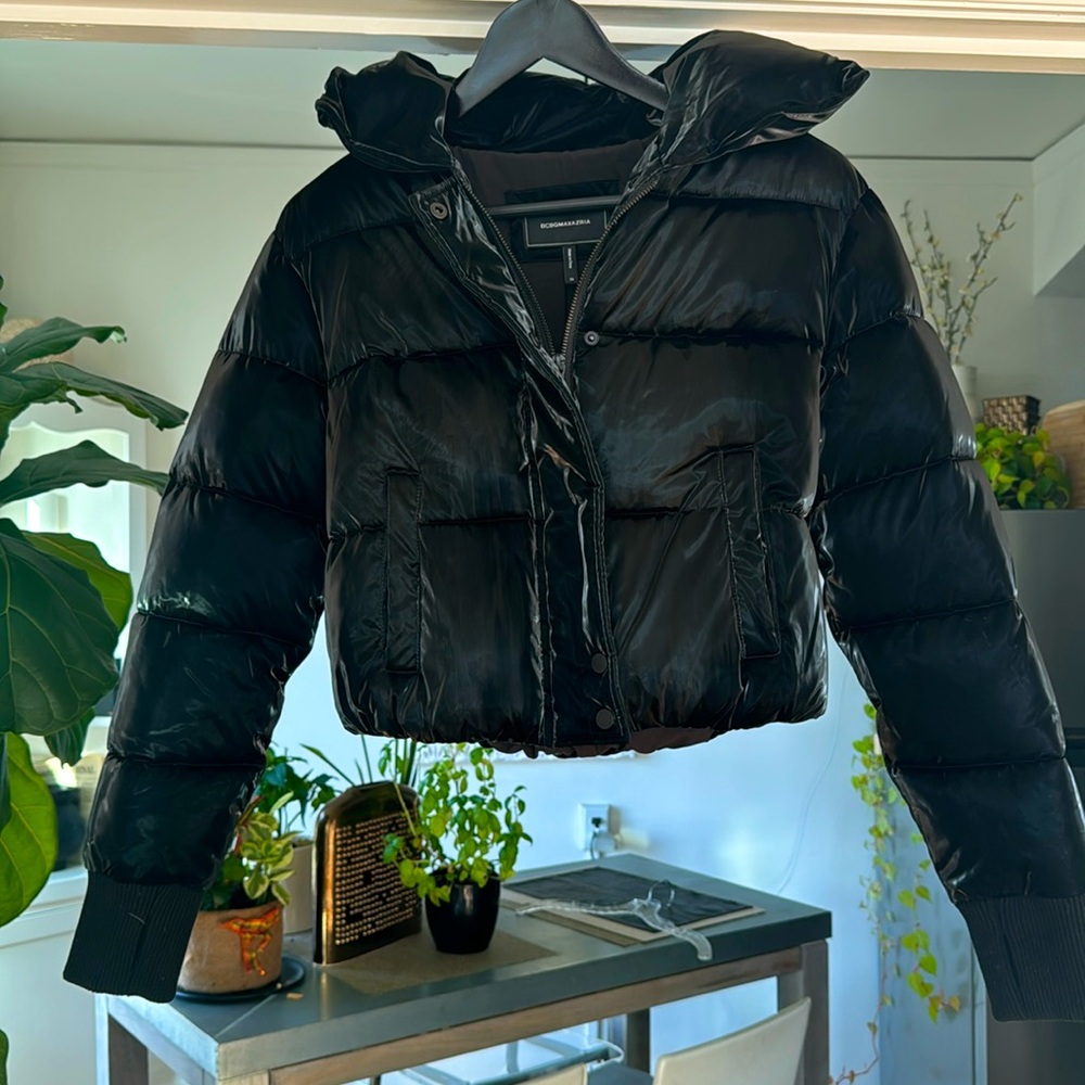 BCBG MazAzria Cropped Puffer Jacket